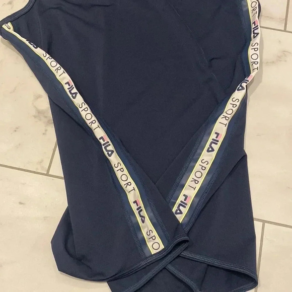 Fila Sport Racer Midnight Blue Performance Tank Top TruDry Running Shirt Size M - Picture 5 of 7